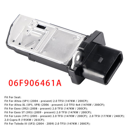 Audi A4 B7 S3 TT VW Golf GTI 2.0T 06F906461A Mass Air Flow Meter Sensor