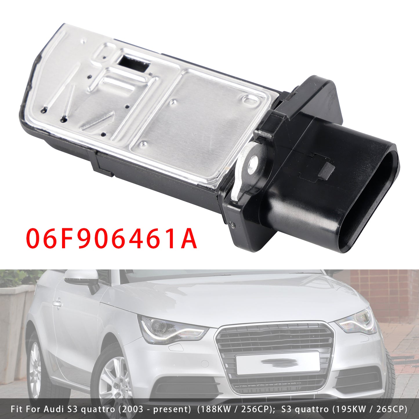 Audi A4 B7 S3 TT VW Golf GTI 2.0T 06F906461A Mass Air Flow Meter Sensor