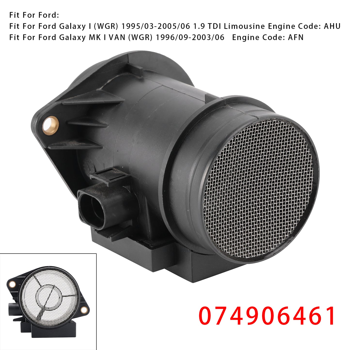 Audi A3 8L1 VW Golf IV Passat B5 074906461 Mass Air Flow Meter Sensor