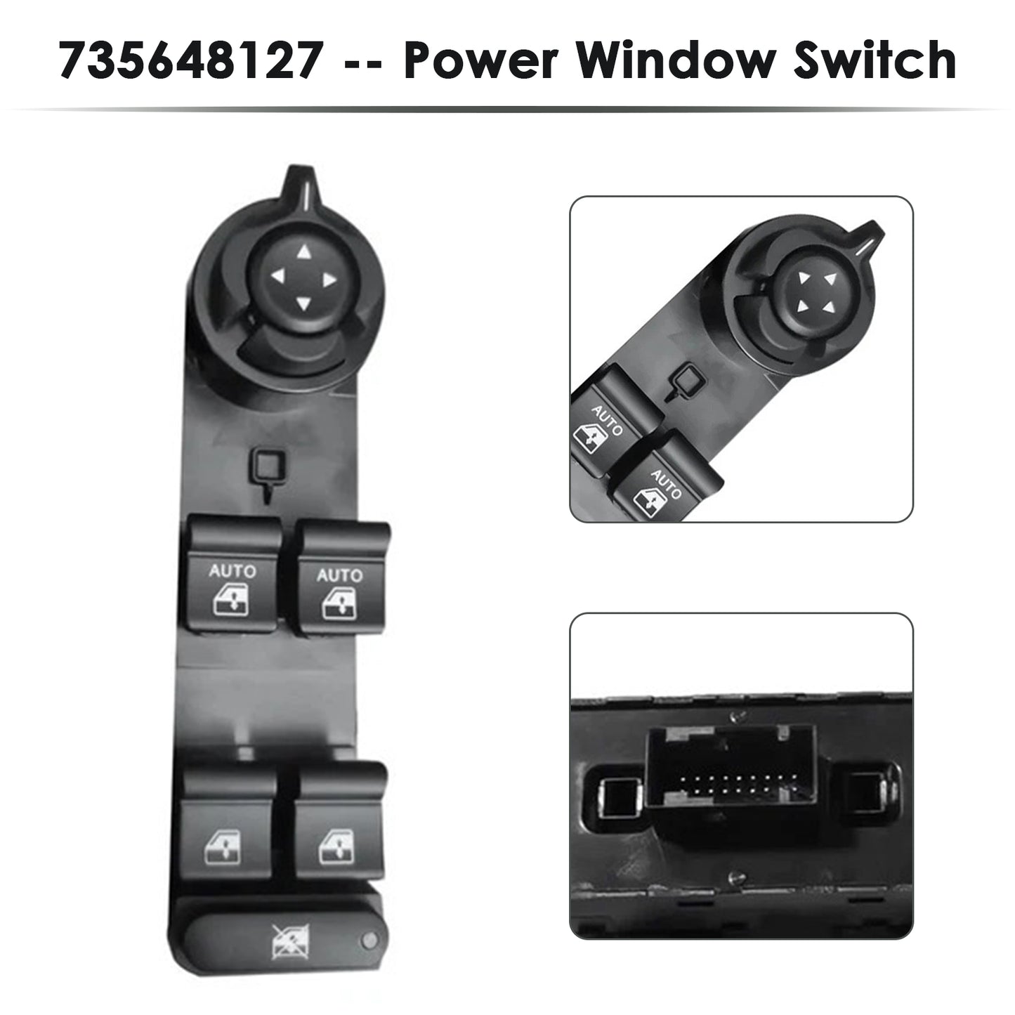 2016-2023 Jeep Liberty/Renegade Power Window Switch LHD Driver Side 735648127 5V83LXHAA