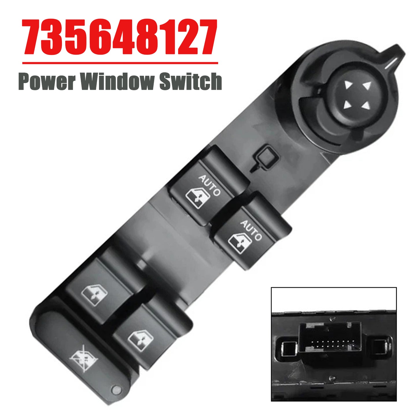 2016-2023 Jeep Liberty/Renegade Power Window Switch LHD Driver Side 735648127 5V83LXHAA