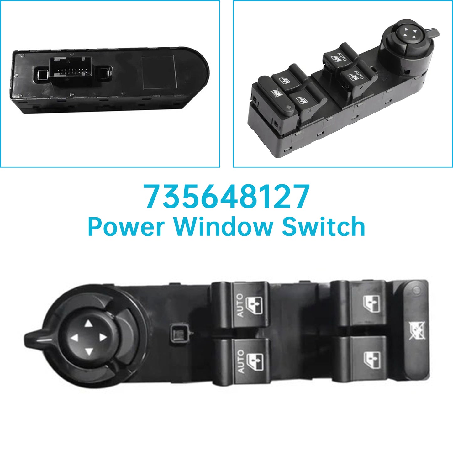 2016-2023 Jeep Liberty/Renegade Power Window Switch LHD Driver Side 735648127 5V83LXHAA