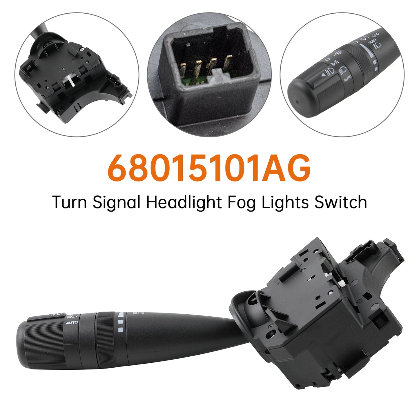 Chrysler Dodge Jeep Turn Signal Headlight Fog Lights Switch 68015101AG 68015101AB