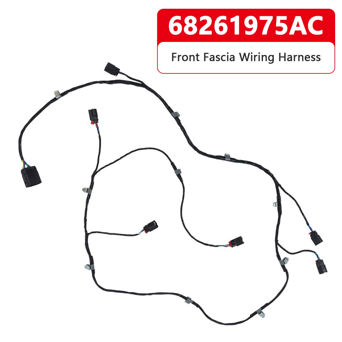 2016-2022 Jeep Grand Cherokee Front Fascia Wiring Harness 68261975AC 68261975AA