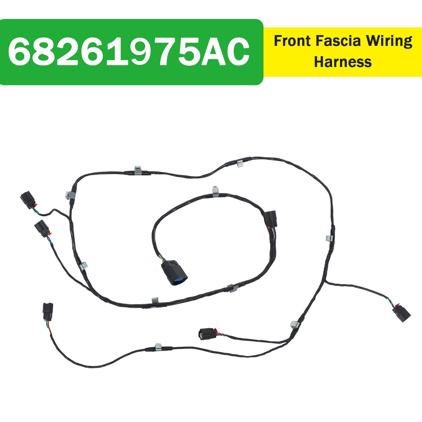 2016-2022 Jeep Grand Cherokee Front Fascia Wiring Harness 68261975AC 68261975AA