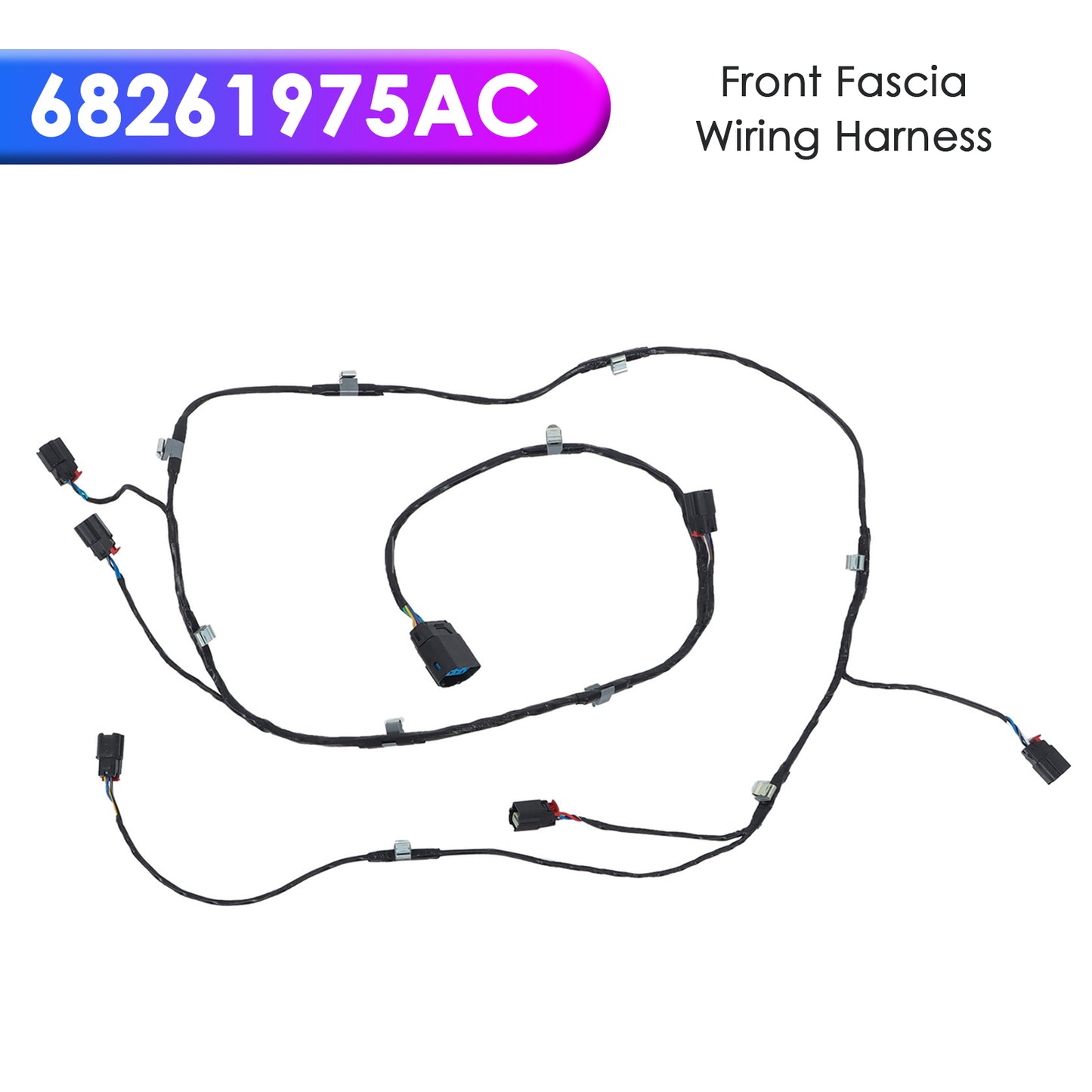 2016-2022 Jeep Grand Cherokee Front Fascia Wiring Harness 68261975AC 68261975AA