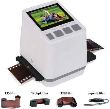 Old Film Scanner 14MP 22MP Converts 126KPK/135/110/Super 8 Films Film Scanner HD