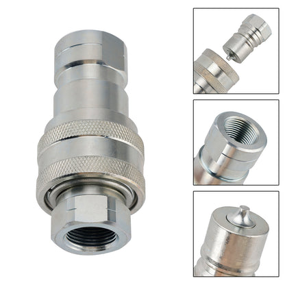 3/4" NPT ISO 7241-B Quick Disconnect Hydraulic Couplings / Couplers