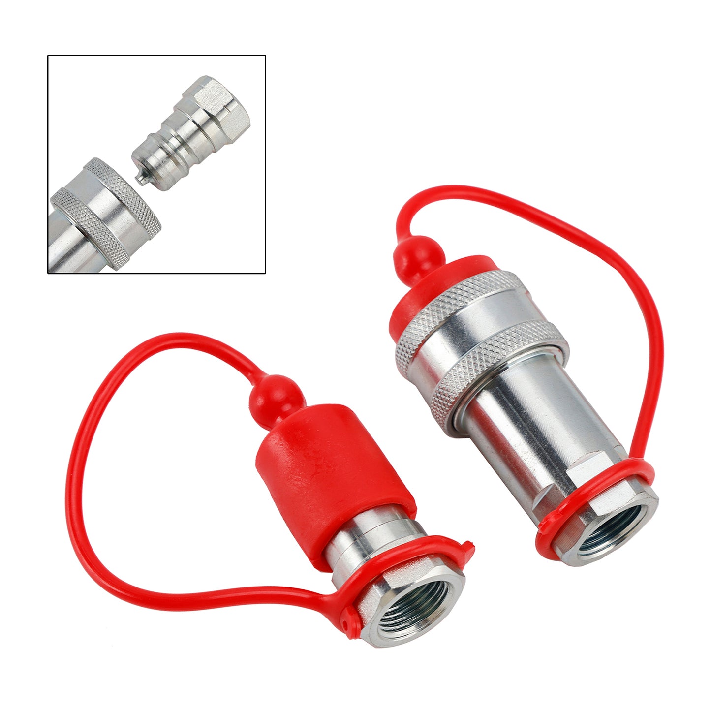3/8" NPT ISO 7241-A Quick Disconnect Hydraulic Couplings / Couplers