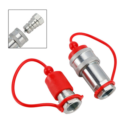 3/8" NPT ISO 7241-A Quick Disconnect Hydraulic Couplings / Couplers