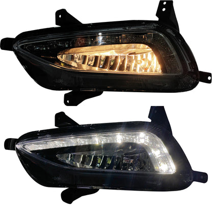 Hyundai Tucson 2016-2018 LED Fog Light Daytime Running Lamp + Wire Harness