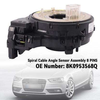 2009-2016 Audi A4 A5 8K0953568Q 8 PINS Spiral Cable Angle Sensor Assembly 8 PINS