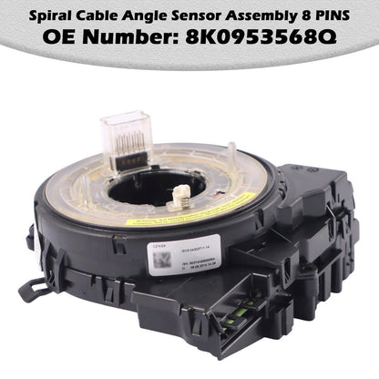 2009-2016 Audi A4 A5 8K0953568Q 8 PINS Spiral Cable Angle Sensor Assembly 8 PINS