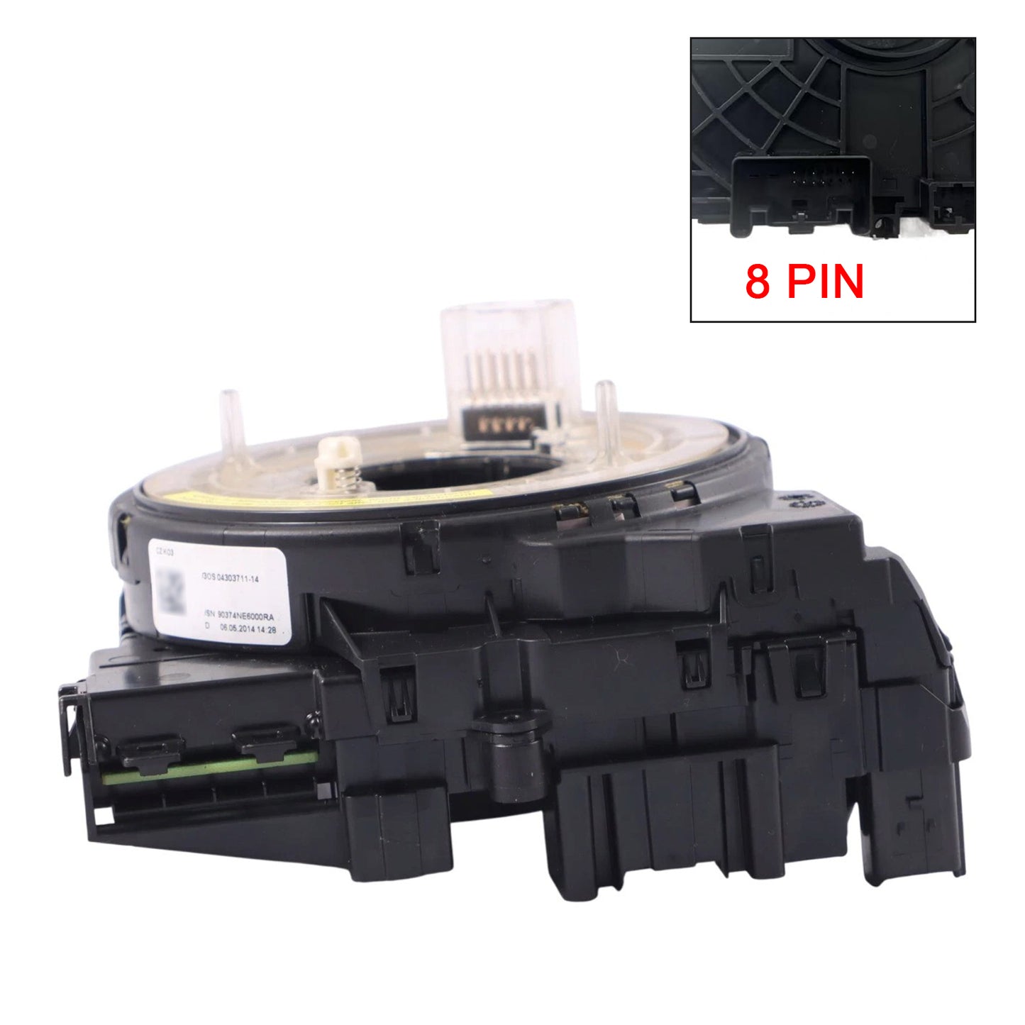 2009-2016 Audi A4 A5 8K0953568Q 8 PINS Spiral Cable Angle Sensor Assembly 8 PINS