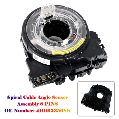 2012-2018 Audi A6 4G 4H0953568K Spiral 8 PINS Cable Angle Sensor Assembly