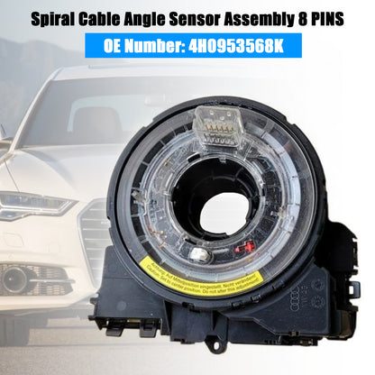 2012-2018 Audi A6 4G 4H0953568K Spiral 8 PINS Cable Angle Sensor Assembly
