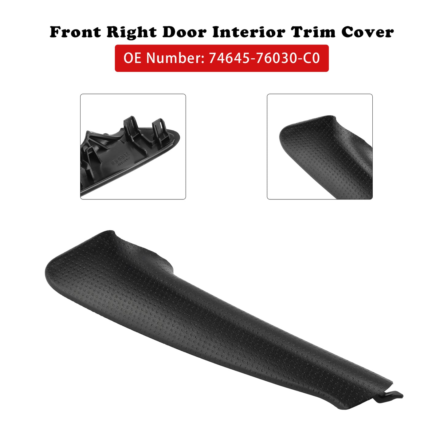 2011-2017 Lexus CT200H Front Right Door Interior Trim Cover 74645-76030-C0