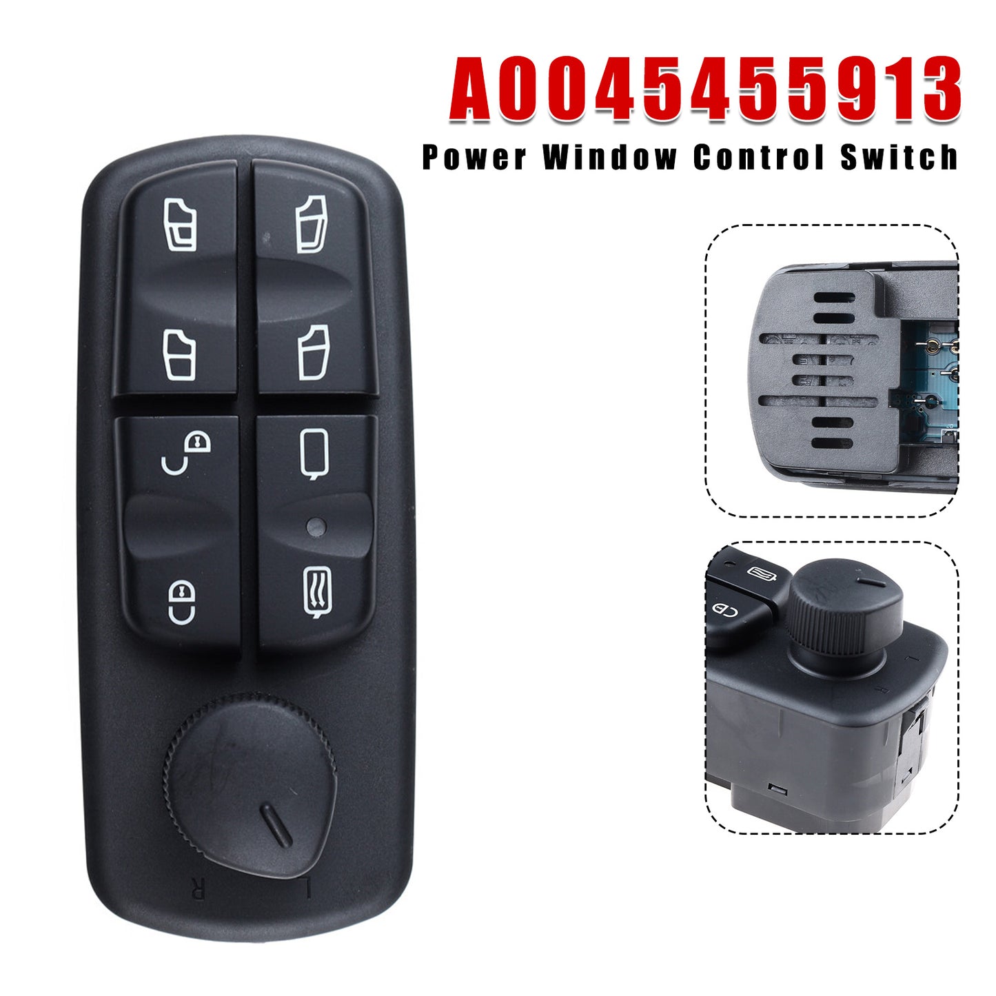 Mercedes-Benz Atego Truck 1998-2013 Power Window Control Switch A0045455913