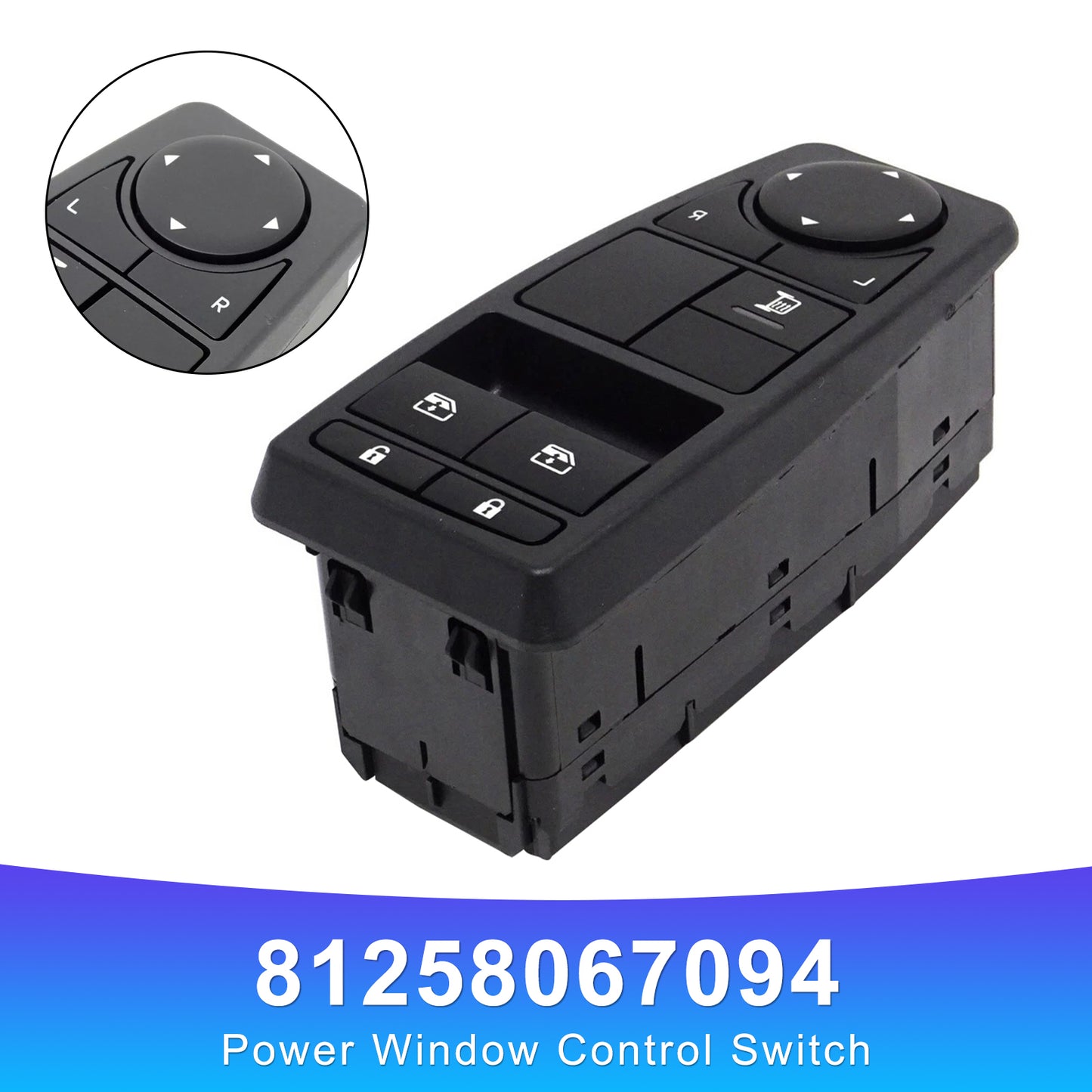 Man TGA TGS TGX 81258067109 Power Window Control Switch 81258067094