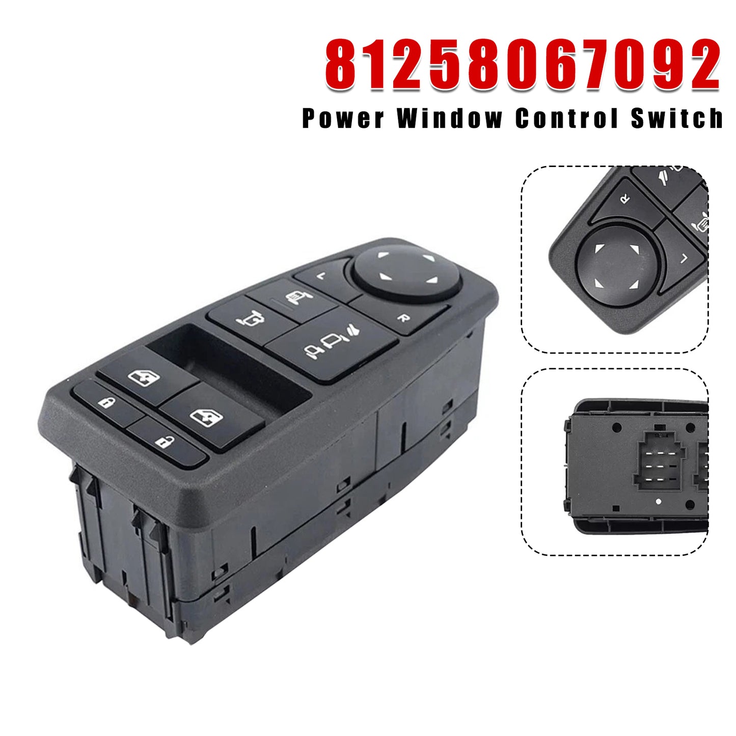 Man TGM TGX 81258067107 Power Window Control Switch 81258067092