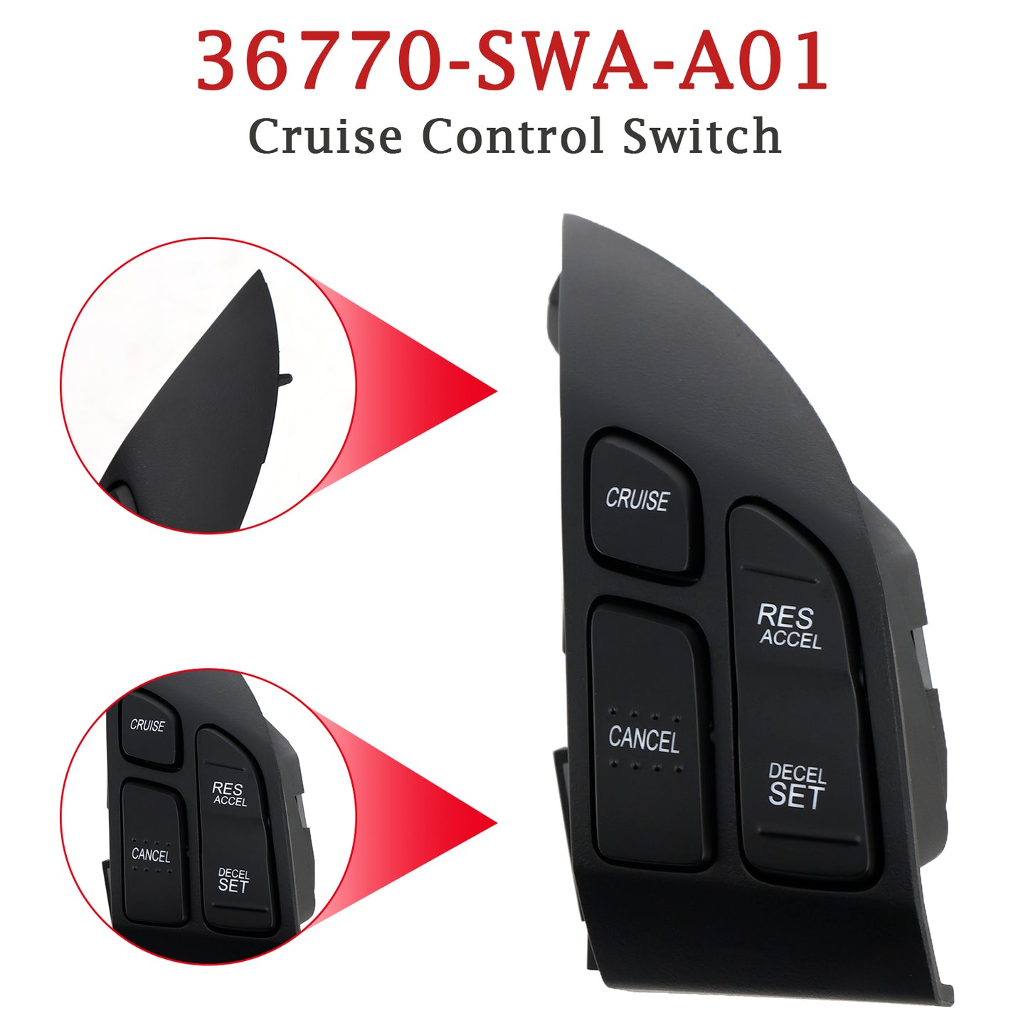 Cruise Control Switch 36770-SWA-A01 Fit For 2007-2011 Honda CR-V