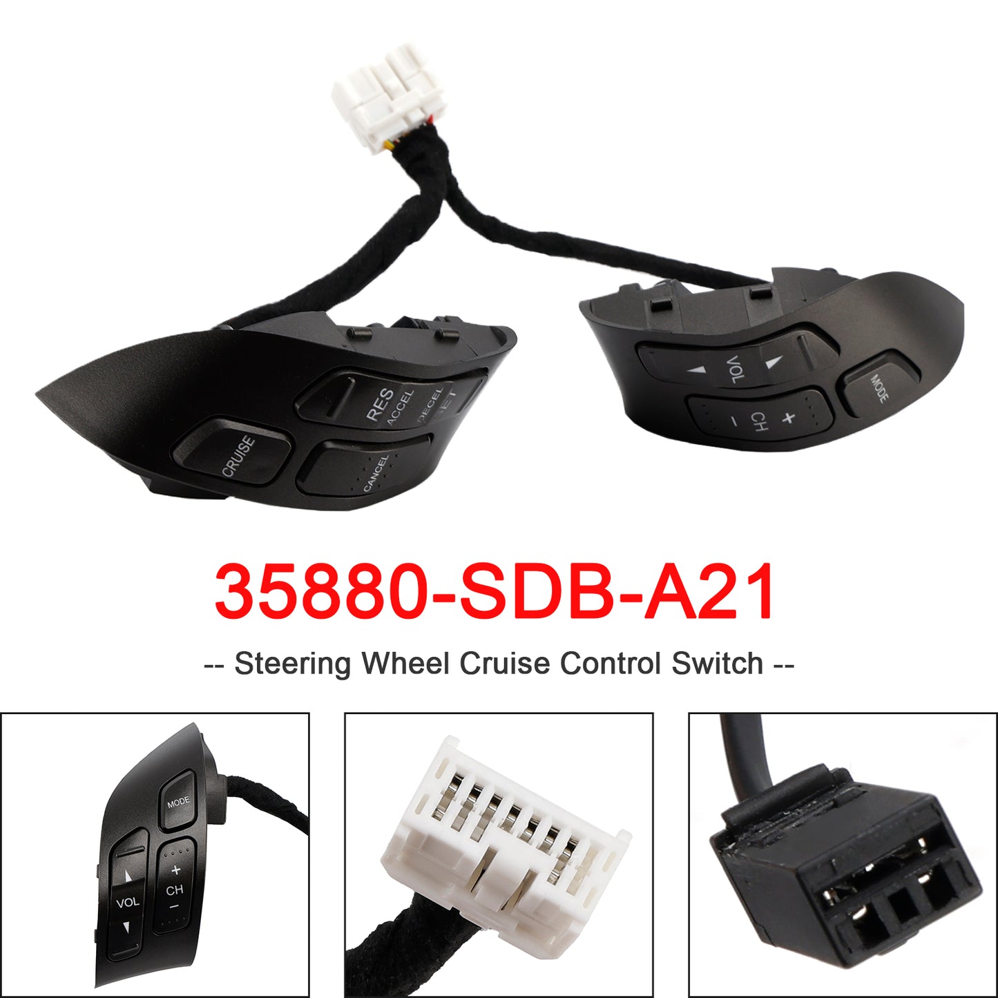 Honda Accord 2003-2007 Steering Wheel Cruise Control Switch 35880-SDB-A21