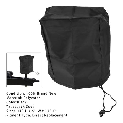 Electric Tongue Jack Cover 210D Universal Trailer RV Electric Tongue Jack Protective Cover Size 14″H x 5″W x 10″D