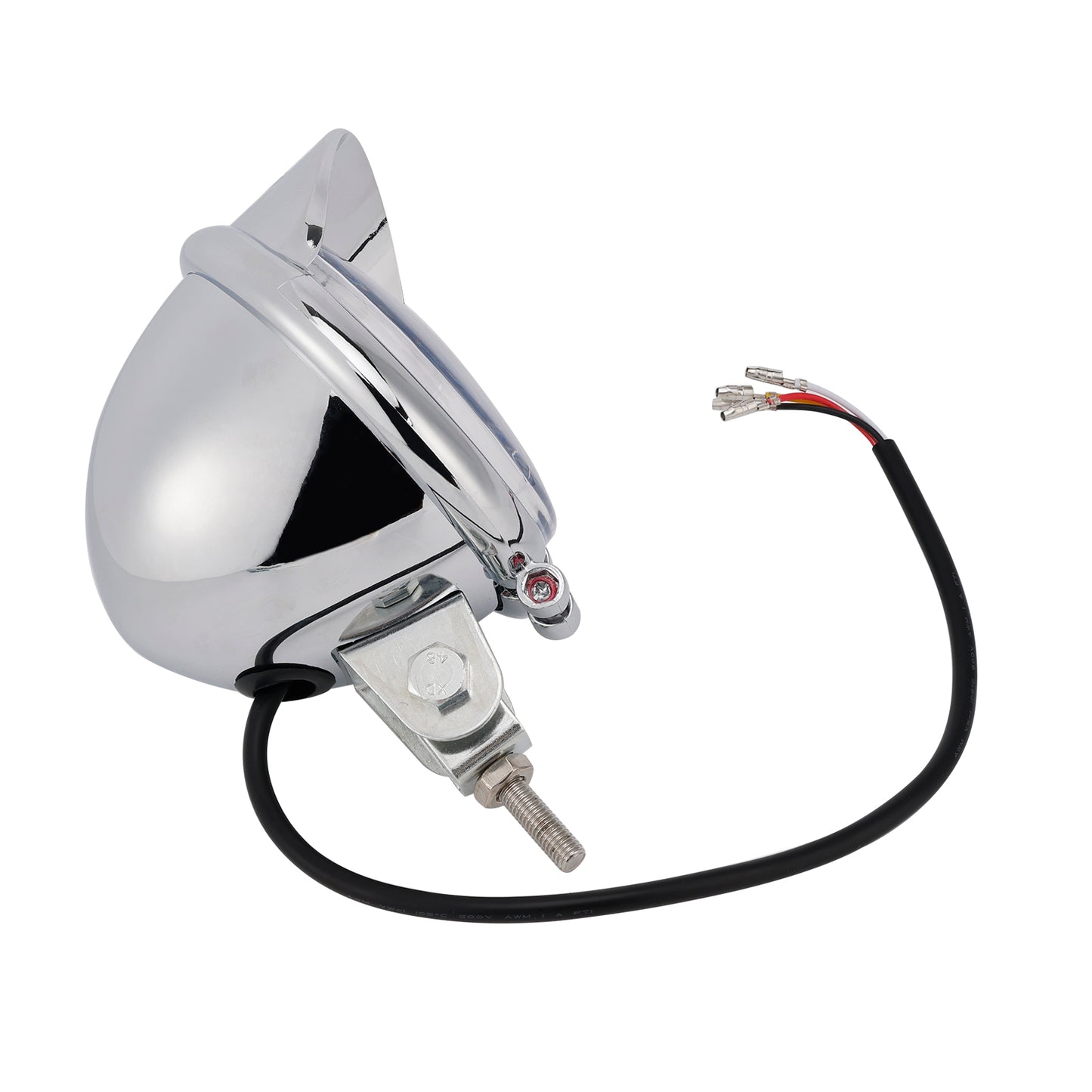 Racer Bobber Chopper Motor Cycle Beam Headlight Fog Lamp Custom Chrome Fits For Racer Bobber Chopper