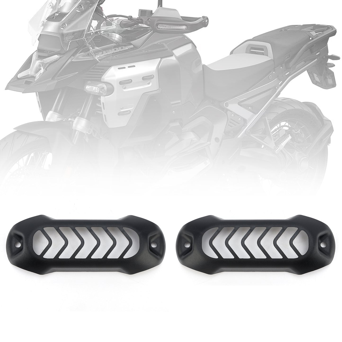BMW R1300GS ADV 24-25 Spotlight Grille Universal Protector Guard Black