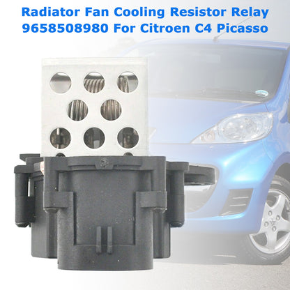 Citroen C4 Picasso Radiator Fan Cooling Resistor Relay 9658508980