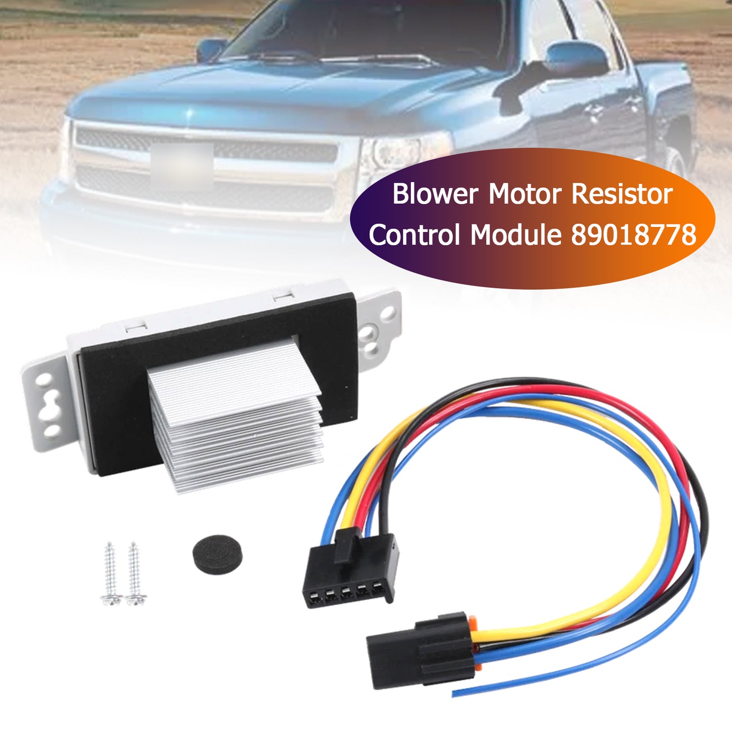 Chevy Silverado 1500 1999-2007 Blower Motor Resistor Control Module 89018778