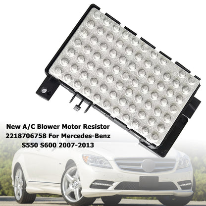 Mercedes-Benz S550 S600 2007-2013 New A/C Blower Motor Resistor 2218706758