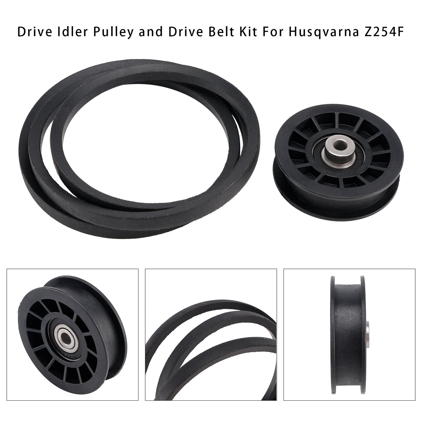 Drive Idler Pulley and Drive Belt Kit For Husqvarna Z254F