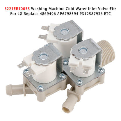 5221ER1003S Washing Machine Cold Water Inlet Valve For LG 4869496 AP6798394