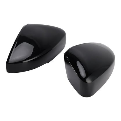 VW Polo MK5 2009-2017 Side Mirror Covers Rearview Housing Black 6R0857538B