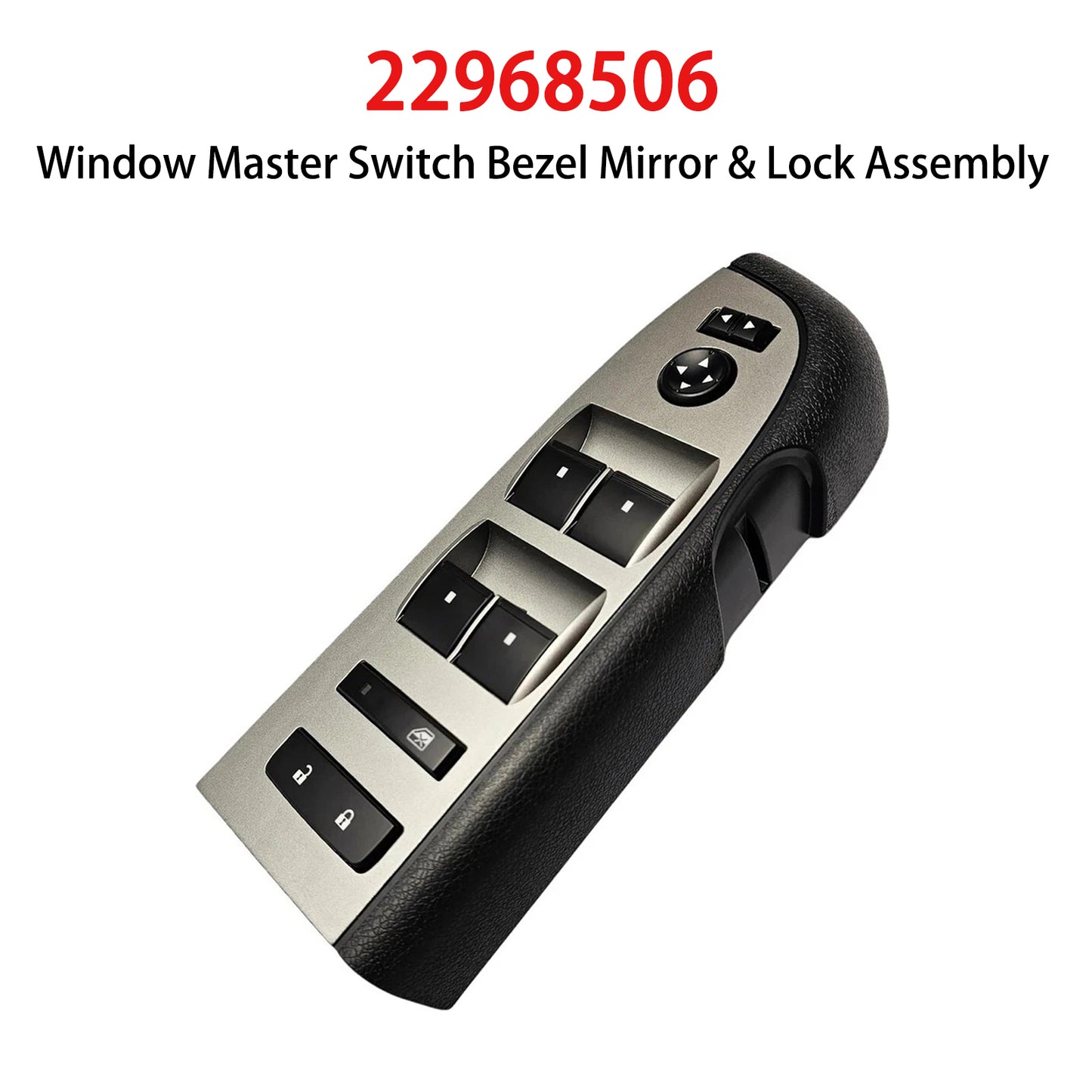 Chevrolet 2010-2013 Window Master Switch Bezel Mirror & Lock Assembly 22968506 20945129