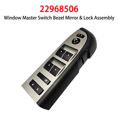 Chevrolet 2010-2013 Window Master Switch Bezel Mirror & Lock Assembly 22968506 20945129