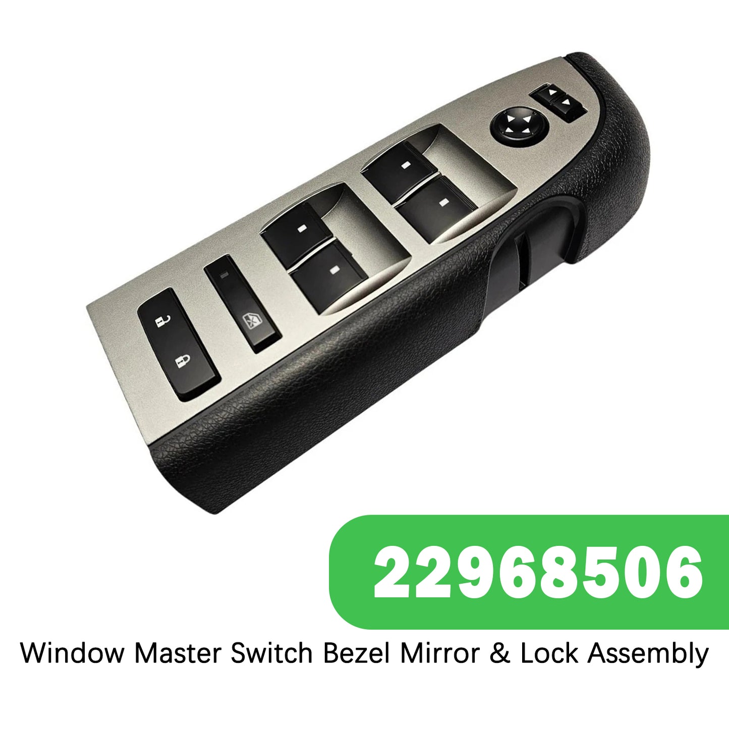 Chevrolet 2010-2013 Window Master Switch Bezel Mirror & Lock Assembly 22968506 20945129