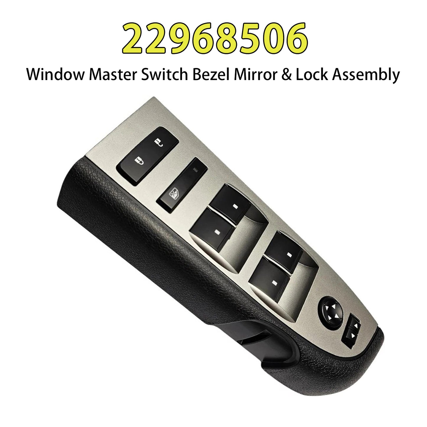Chevrolet 2010-2013 Window Master Switch Bezel Mirror & Lock Assembly 22968506 20945129