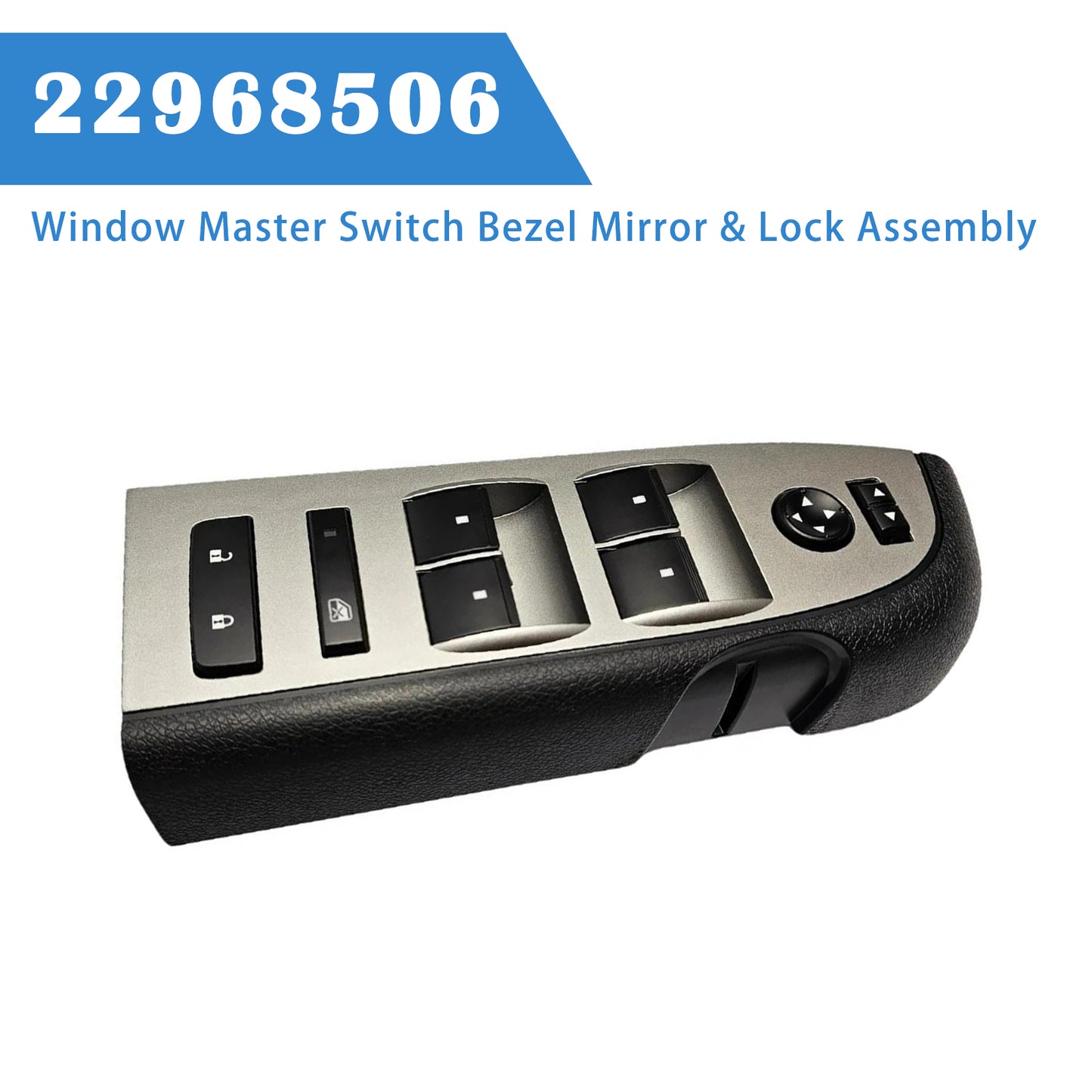 Chevrolet 2010-2013 Window Master Switch Bezel Mirror & Lock Assembly 22968506 20945129