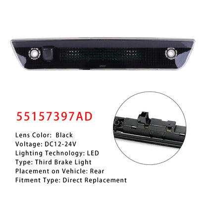 2005-2010 Jeep Grand Cherokee Black LED Third 3rd Brake Light 55157397AD
