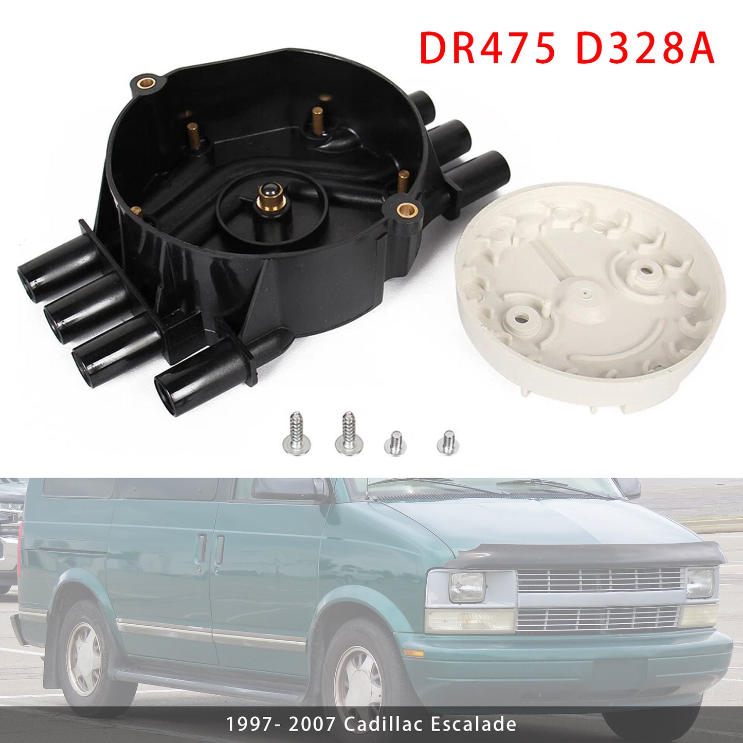 DR475 D328A Ignition Distributor Cap & Rotor Kit For Chevy Cadillac GMC V6 4.3L