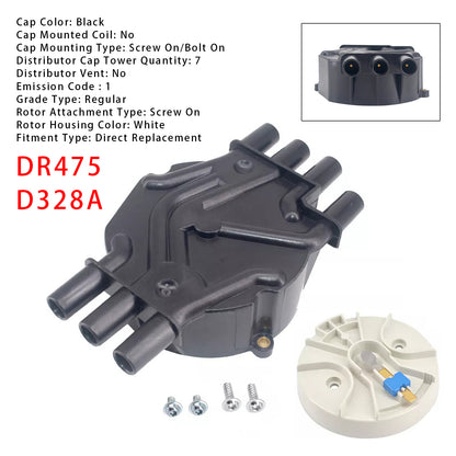 Chevy Cadillac GMC V6 4.3L DR475 D328A Ignition Distributor Cap & Rotor Kit 120142