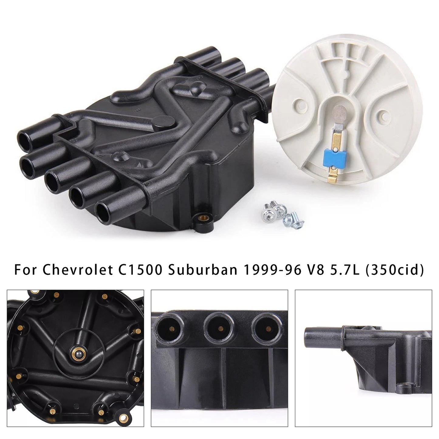 Distributor Cap and Rotor Kit 120141 For Chevy K1500 GMC 5.7L Vortec