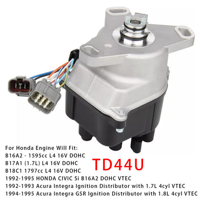 1992-1995 Honda Acura Integra B16A OBD1 B16A2 V-TEC Ignition Distributor TD44U M13020
