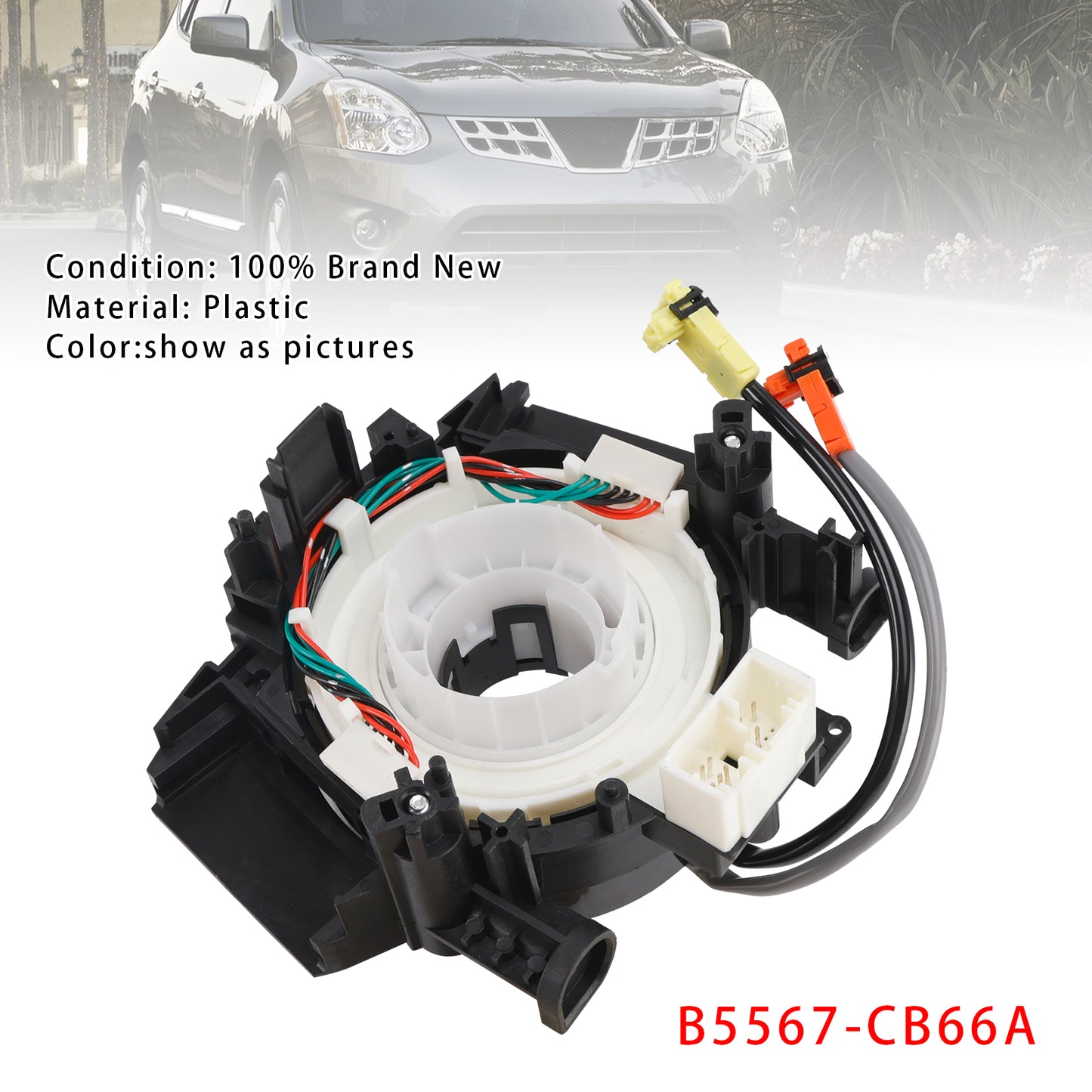 2008-2011 Nissan Rogue 2.5L Clock Spring B5567-CB66A