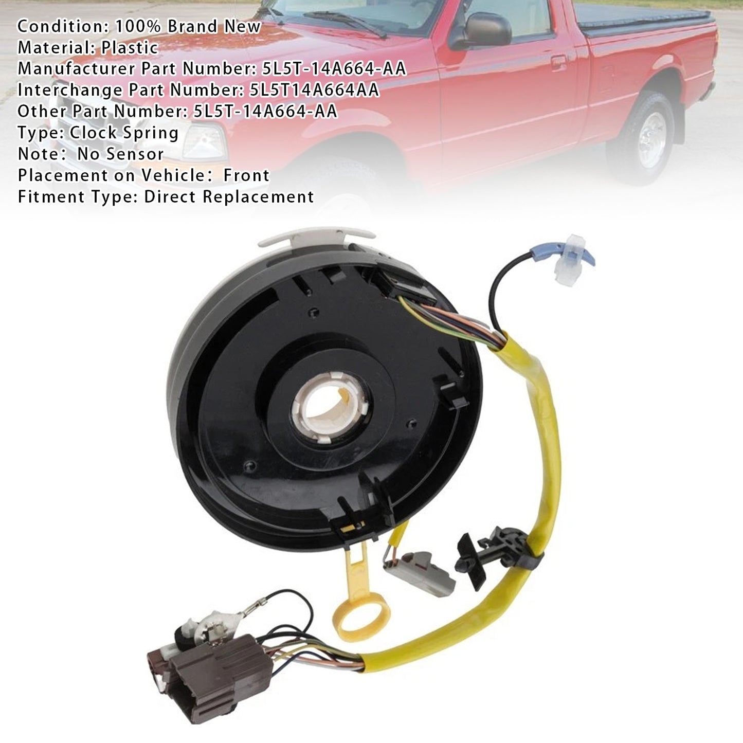 Ford RANGER 1998-2006 5L5T-14A664-AA Clock Spring