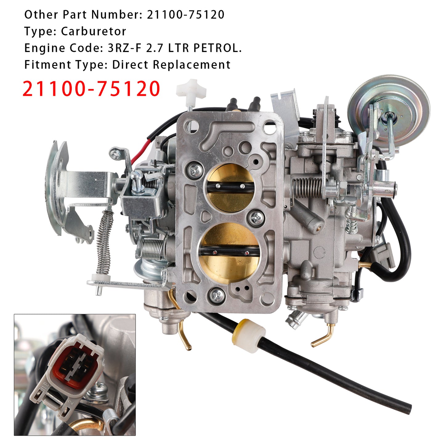 Carburetor 21100-75120 For Toyota Hilux 2.7 LTR1997-2001 3RZ-F