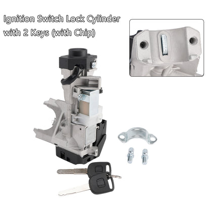 Honda Civic 1.3L 1.7L Ignition Switch Lock Cylinder with 2 Keys W/Chip