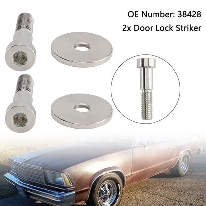 15013147 Door Lock Striker 38428 Compatible with 1985-2002 Chevy K1500 K2500 K3500 GMC C1500 C2500 C3500 Yukon Truck Door Latch Bolt Pin Replace